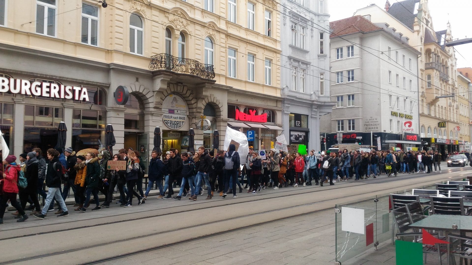 Fridaysforfuture в австрийском Линце