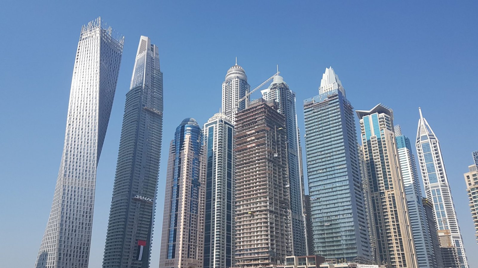 Небоскребы города, Дубай, ОАЭ. Ноябрь, 2017