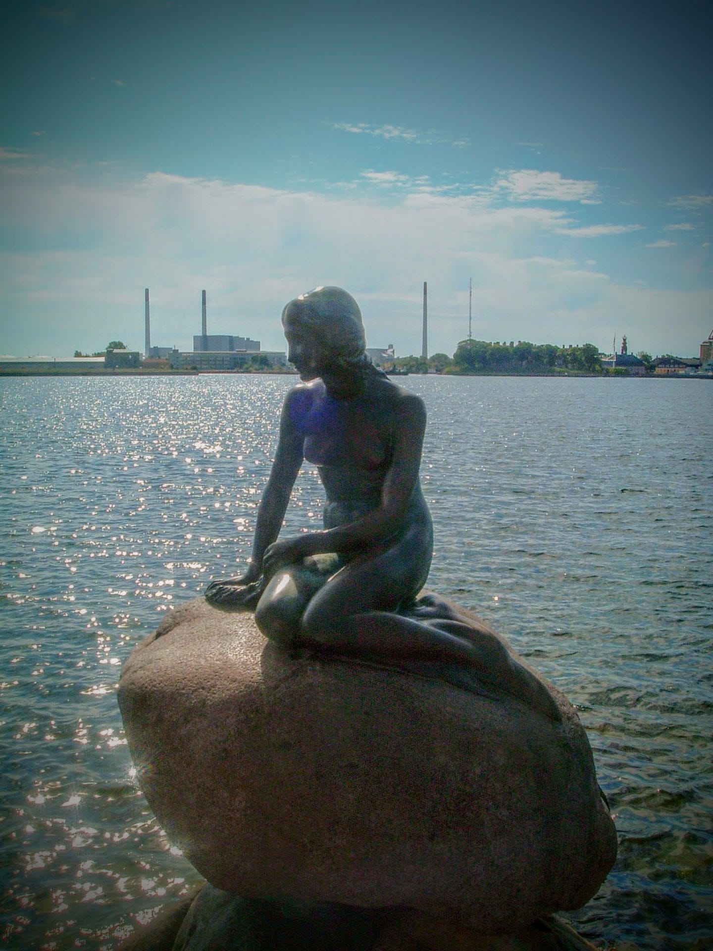 Русалочка, Копенгаген, Дания. Июль, 2005