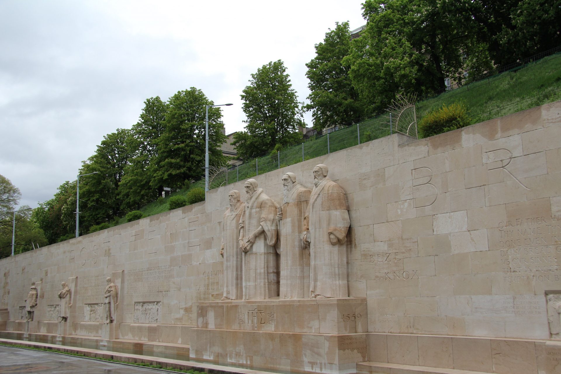 Стена Реформации, Женеве, Швейцария. Апрель, 2013