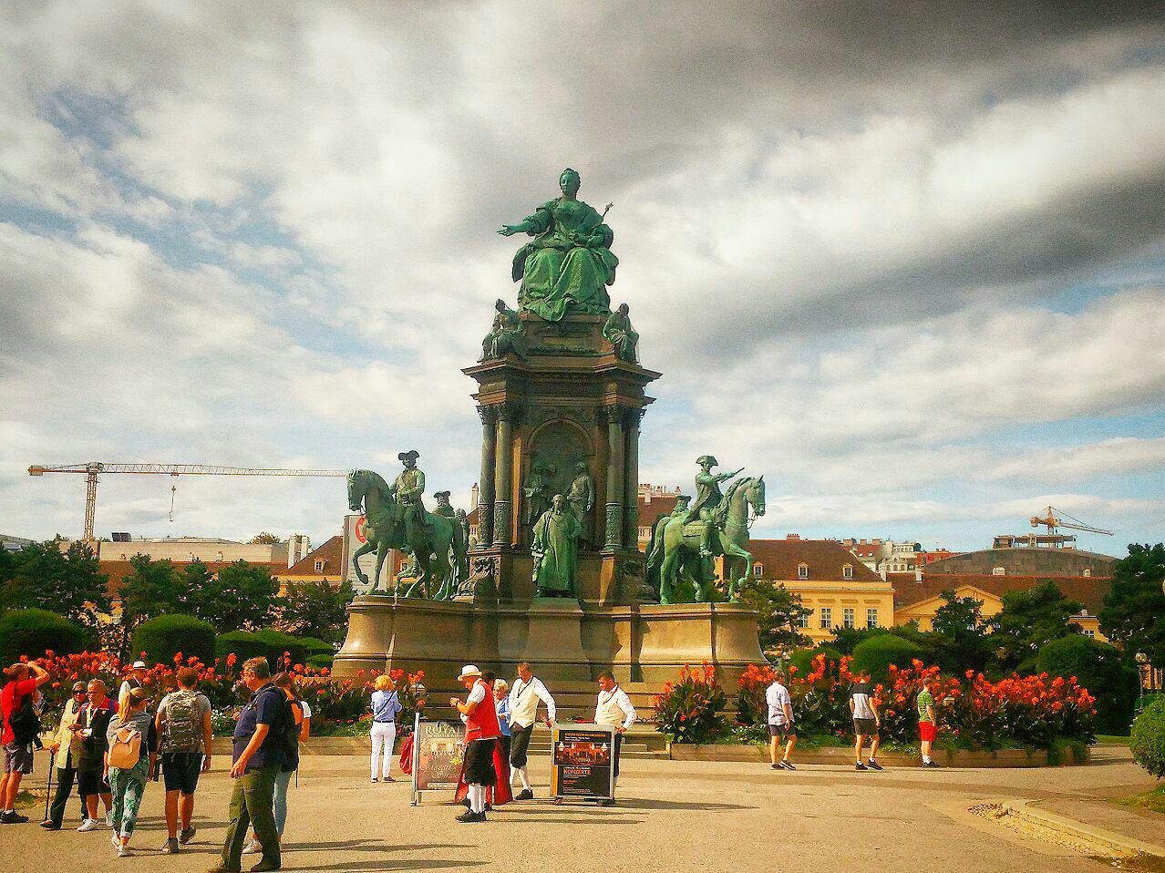 Площадь Марии Терезии, Вена, Австрия. Сентябрь, 2018
