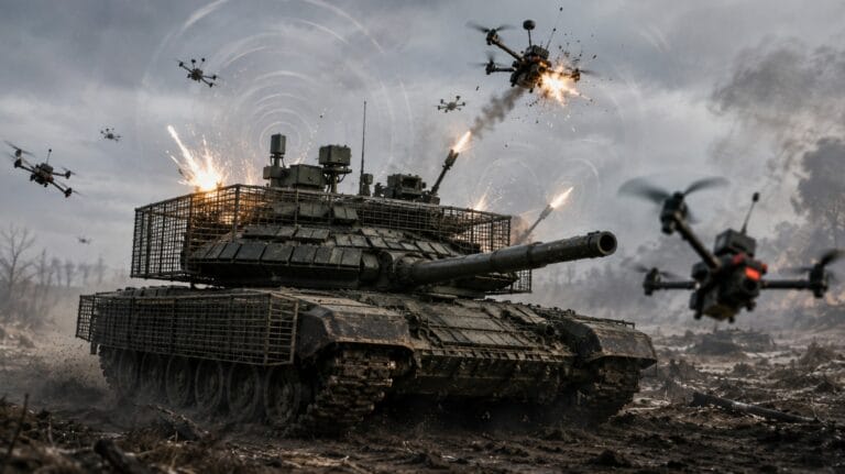 Российская система защиты танков Arena-M не справляется с массовыми атаками украинских дронов